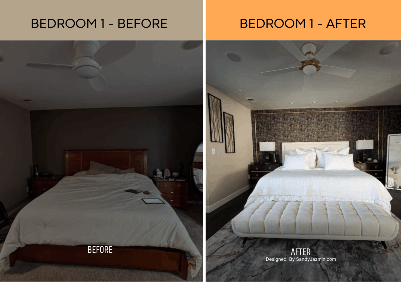Master Bedroom 1 - Before After - Inred Pro Remodeling
